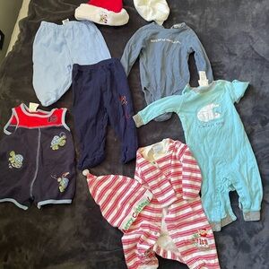Blue and Navy Kids One Piece Set